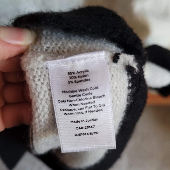 EUC Black and Grey Stripped Turtleneck, Talbots, Size XS - Picture 3 of 3